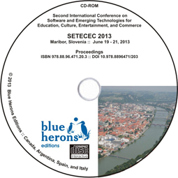 Academic CD Proceedings: SETECEC 2013  (Maribor, Slovenia) :: ISBN 978.88.96.471.20.3 :: DOI 10.978.8896471/203 